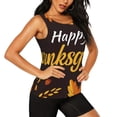 thumbnail image 2 of Balery Happy Thanksgiving 1 Camiseta sin mangas estampada ligera para mujer, tops de entrenamiento sin mangas, camisetas de yoga transpirables de secado rápido.-Large, 2 of 7