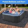 thumbnail image 3 of NN 80 * 80 Inch Hot Tub Mat, Extra Large Inflatable Hot Tub Pad Outdoor Indoor, Waterproof Slip-Proof Backing, Absorbent Spa Pool Ground Base Flooring Protector Mat (80 * 80 Mat-Square), 3 of 8