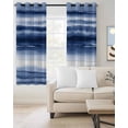 thumbnail image 2 of Navy Blue Ombre Blackout Curtains for Bedroom Living Room Darkening Curtains 63 Inches Long Modern Abstract Art Farmhouse Window Curtain 2 Panels Set Insulated Window Treatment Grommet Drapes 42"x63", 2 of 9