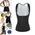 thumbnail image 5 of Sweat Body Shaper Zipper Vest Sports Workout White_S M, 5 of 8