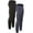 Black/Charcoal, variant on 2 Pack Men's thermal compression pants, Athletic sports Leggings (Large, Black/Black)