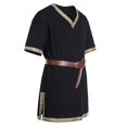 thumbnail image 2 of Ropa de hombre caballero templario renacentista Tunic caballero vikingo Guerrero pirata Top de fiesta de rol de Halloween, 2 of 4