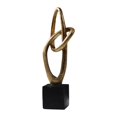 thumbnail image 2 of Estatua de anillo circular de resina, figura artística, regalo para la colección de decoración del hogar, adorno de mesa, escultura para escritorio de Estilo B, 2 of 10