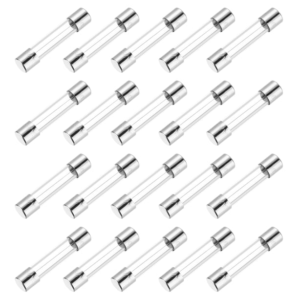 Fusibles de vidrio de 10A 250V 5x20mm, fusibles de retardo de tiempo, fusibles de acción lenta (paquete de 20)