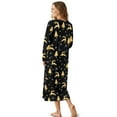 thumbnail image 2 of DISNIMO Deer Tree Snowflake Printed Nightgowns for Women Long Sleeve Nightshirts Long Soft Ladies Sleep Shirt Full Length House Dress, 3XL, 2 of 8