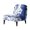 Hibiscus Pattern, variant on HELLHERO Light Blue Paw Prints and Hearts Stain Protection Elastic Feature Armless Accent Chair Soft Cover Anti Slip Armless Accent Chair Cover for Armless Chair
