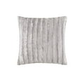 thumbnail image 1 of Duke Coussin Carré en Fausse Fourrure Gris 20x20 Pouces, 1 of 2