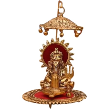 Ganesh Shiv Ji Idol Murti Idol Sculpture Decorative Showpiece Gift for Home and Office Temple, Gold