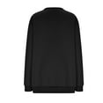 thumbnail image 5 of Womens Fleece Sweatshirt Crewneck Long Sleeve Pleated Front Shirts Lightweight Loose Fit Pullover Tops Fall Fashion Sweatshirts Outfits, 5 of 5