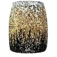 thumbnail image 3 of Women's Sequin Sparkly Skirt Stretchy Bodycon Mini Skirts Dressy Casual Party Wear Gold M, 3 of 4
