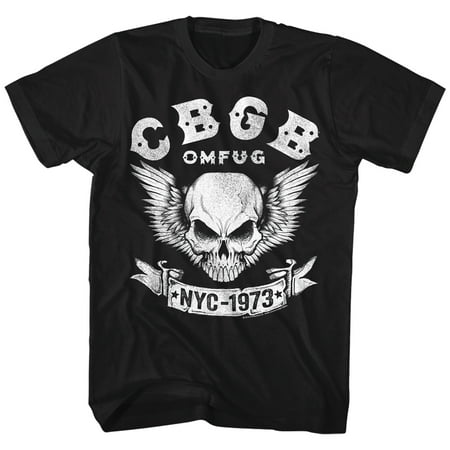 CBGB OMFUG Logo 1973 NYC Rock and Roll Music Club Adult T-Shirt Tee