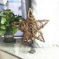 thumbnail image 4 of Interesting Christmas Tree Top Decoration Five Pointed Star Wooden Christmas Top Decoration 25x30cm No Lights, 4 of 5