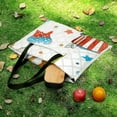 thumbnail image 5 of Patriotic Cats Fourth of July Fun Waterproof Picnic Blanket with Foldable Zipper, Suitable for Outdoor Use, Suitable for Travel, Camping, Beaches, Parks, Grasslands, Picnic Blanket Accessories, 5 of 7