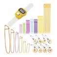 thumbnail image 2 of AMLESO Crochet Accessories Calabash Pins, Digital Row Counter, Stitch Holder Clips, for, 2 of 6