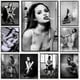 thumbnail image 2 of Pintura en lienzo de una estrella de cine sexy y caliente en blanco y negro, pósteres artísticos para el baño con una chica sexy fumando, imágenes de pared para decoración del hogar, 2 of 5