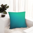 thumbnail image 6 of Fuzoiu Green Turquoise Teal Print Square Pillow Cover,Hidden Zipper Design,Luxury Square Pillow Case, Throw Pillow,Couch Cushion-18"x18", 6 of 7