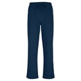 thumbnail image 4 of Pantalones Casuales de Color Sólido de Verano de Moda Mezcla de Lino de Poliéster para Hombres, 4 of 9