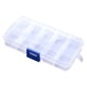 thumbnail image 1 of Caja de almacenamiento transparente, 10/15/24 compartimentos Caja de almacenamiento Compartimentos Caja de plástico Rejillas Caja de almacenamiento Valor inmejorable, 1 of 1