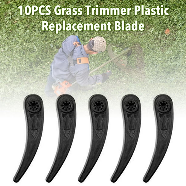 Comaie 10PCS Replacement Blade Grass Trimmer Plastic Blades for