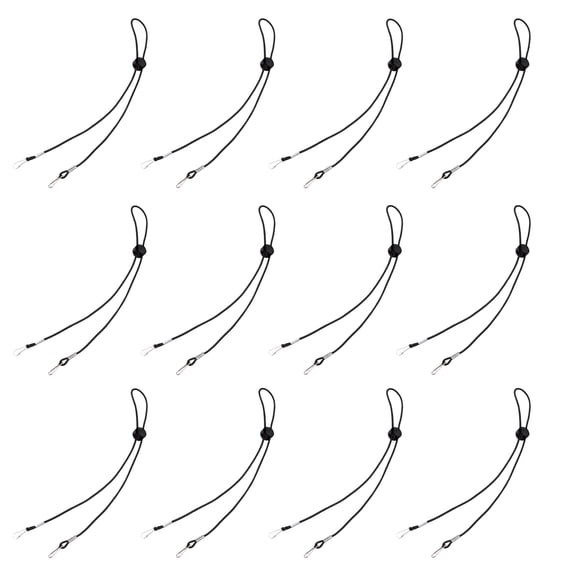FOLOYORI 12Pcs Elastic Stretchy Neck Strap Lanyard for Face Mask Durable Strong Support 11.81x0.08x0.08Inch