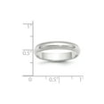 thumbnail image 4 of 10K White Gold Ring Band Wedding Milgrain Standard Half Round, 4 of 4