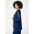 thumbnail image 3 of Roaman's Women's Plus Size Mesh Overlay Cardigan And Tank Set., 3 of 3