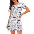 thumbnail image 1 of Disketp Dachshund Dog Puppy para Camisón Corto de Manga Corta para Mujeres, Camisón Cómodo con Escote Redondo, Bonito y Confortable, 1 of 6