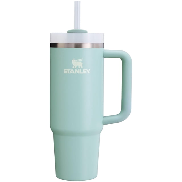 Vaso Stanley Quencher H2.0 con mango y pajita, 900 ml, Seafoam