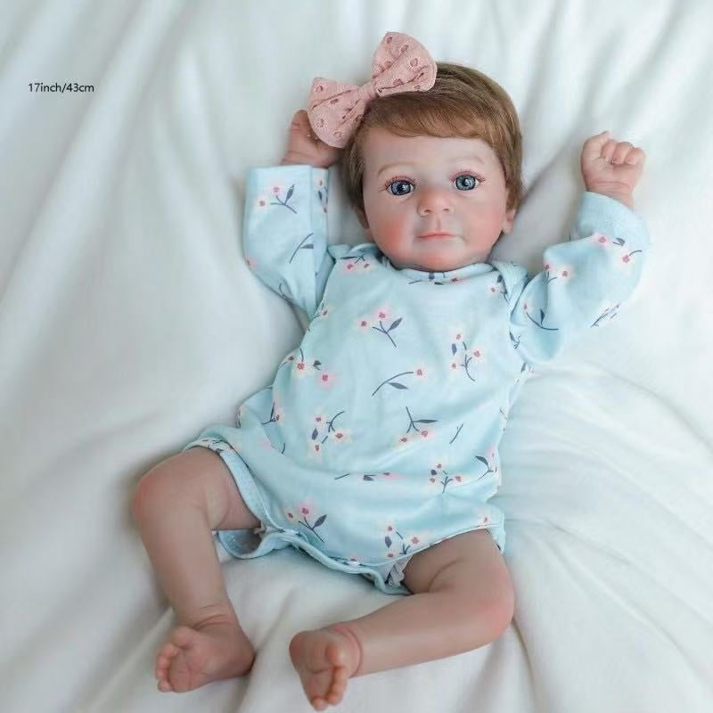 Dayoff Kids Lifelike Reborn Baby Dolls -18 Inch Realistic Baby Doll With Clothes For Kids Age 3+(No Accessories)