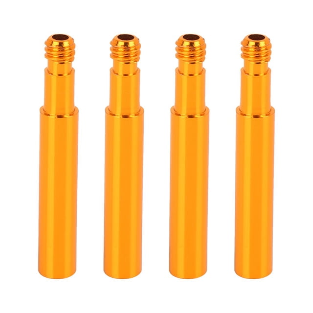 Extensor de Válvula de Bicicleta Unique Bargains Aluminio Aleación 40mm Tono Dorado 4Pcs accesorios para infladores deportivos