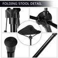thumbnail image 4 of WINDLAND Adjustable Telescopic Foldable Stool Single Leg High Chair Tall Slacker Chair, 4 of 14
