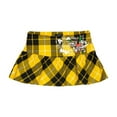 thumbnail image 3 of Ed Hardy True Eagle Plaid Flare Mini Skirt - EHW6001-3 (Yellow, S), 3 of 4