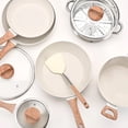 thumbnail image 3 of Bateria de Cocina Brandtrendy Granito Blanco Antiadherente 10 piezas Ollas, Sartenes, Vaporera y Tapas, 3 of 7