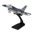 thumbnail image 3 of pitrice 1:100 Modèle d'Avion de Chasse F-16 en Alliage Moulé sous Pression Collection Cadeau Modèle d'Avion de Chasse Échelle Camion avec Support Bleu, 3 of 9