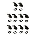 thumbnail image 2 of Justharion 1 Pair Windscreen Washer Jet Nozzle Spray 55079049AA For Grand Cherokee Style A 5Set, 2 of 6