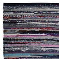 thumbnail image 5 of Alfombras Cotton Hoisery Dark Multi Chindi, 24 x 36 pulgadas, multicolor oscuro, interior/exterior, sala de estar, lavables a máquina, tejidas a mano, entrada a la cocina, 5 of 5