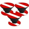 MightySkins POSOCK-Scuba Flag Skin Decal Wrap for Sticker, Scuba Flag - Pack of 3