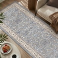 thumbnail image 5 of SIXHOME 2'x8' Runner Rug Machine Washable Runner Carpet Vintage Traditional Rug Runner for Bedroom Kitchen Entryway Indoor Soft Non Slip Runner Retro Home Decor Blue, 5 of 7