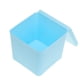 thumbnail image 4 of 5 recipientes cuadrados para alimentos, para el refrigerador, para frutas y verduras, con tapa (azul, 550 ml), 4 of 7