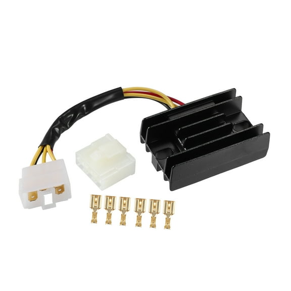 Unique Bargains Voltage Regulator Rectifier for ATV for Suzuki Metal Plastic Rubber Black