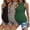 3pcs Black/ Grey/ Dark Green, variant on Ekouaer Women Maternity Tank Tops 3 Packs Crew Neck Ribbed Pregnancy Shirts Mama Clothes
