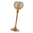 thumbnail image 3 of Crystal Bowl Candle Holder Tea Light Candlestick para Comedor Decorativos Decor Regalos para Celebración de Aniversario , 30cm de oro 15cm 20cm 25cm 30cm 35cm, 3 of 5