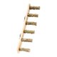 thumbnail image 2 of Puente de escalera de madera para pájaros, percha de escalera para loros, juguetes para masticar pájaros, madera, pájaro 6 secciones, 2 of 9