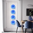 thumbnail image 4 of Longree Handcrafted Glass Wall Decor 12" Blue Art Glass Sculpture Murano-Inspired Decorative Plate for Gallery Wall, Office & Coastal Home, 4 of 8