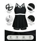 thumbnail image 3 of Traje de baño Tankini Hanna Nikole para mujer, 2 piezas, negro, talla 22+, 3 of 5