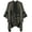 Style2 Khaki, variant on PIKADINGNIS Women's Winter Poncho Capes Vintage Open Front Tassel Blanket Shawl Wrap Cardigan Coat