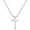 Silver, variant on Black Cross Necklaces for Men Women 316L Stainless Steel Cross Pendant Chain Catholic Christian Religious Birthday Christmas Jewelry Gifts Teen Boys Girls Stocking Stuffers Kids 24 Inch