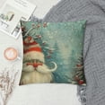 thumbnail image 2 of Creowell Double Sided Pillow Covers Lovely Sprite Christmas Gnome Standing in Snowfall Winter  Square Cover Cushion Covers Pillow Slip Covers Decorative, 2 of 5
