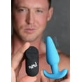 thumbnail image 2 of Bang! 21x Vibrating Silicone Butt Plug W/ Remote Blue, 2 of 5