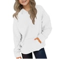 thumbnail image 4 of HAiming Kids Sweatshirts Long Sleeve Hoodies with Pockets Loose Casual Comfy Fall Winter Vacation Workout Tops, 4 of 9